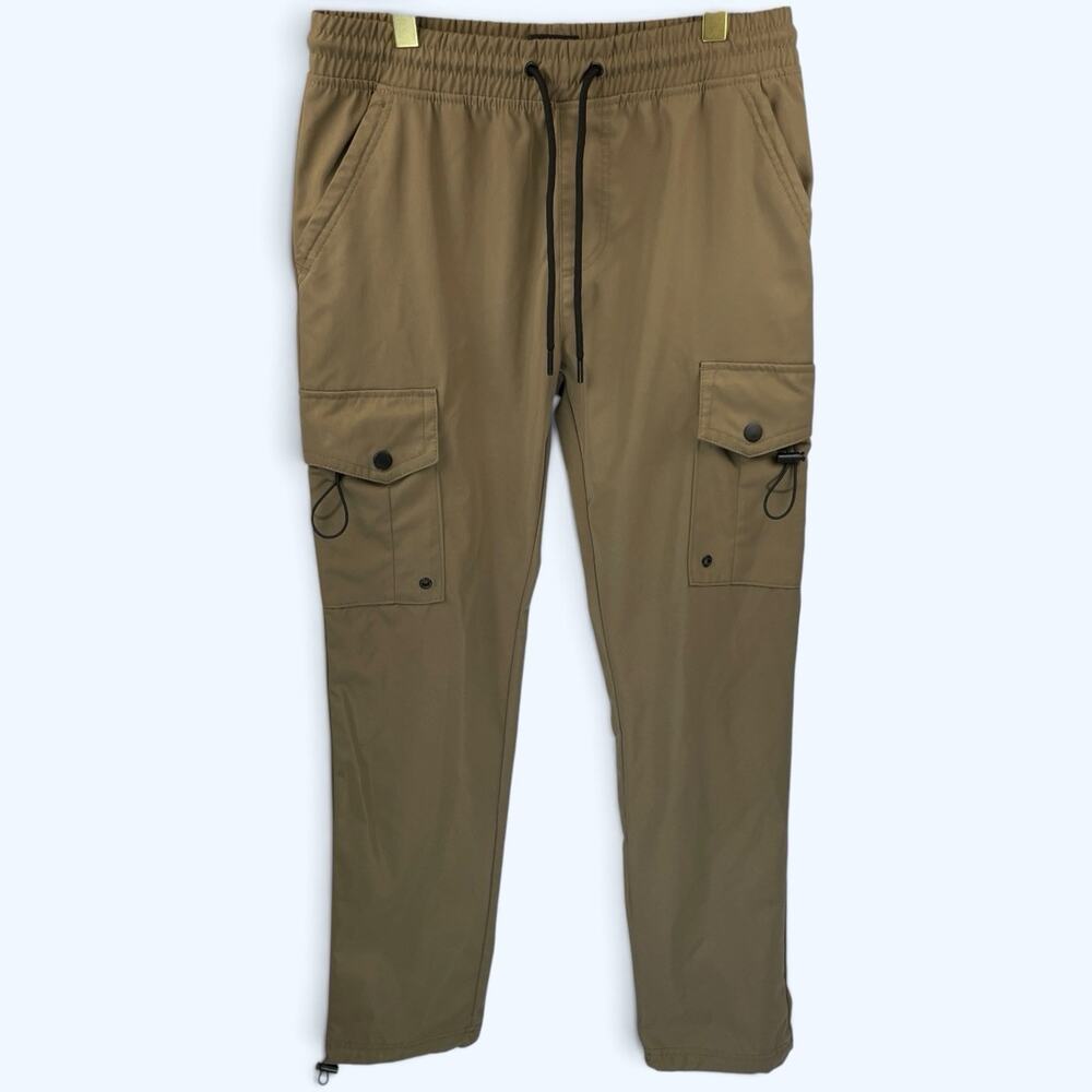 Modern Culture Men's Tapered Khaki Cargo Pants Large 33x32